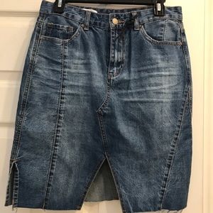 Velvet heart premium denim Meghan skirt high rise